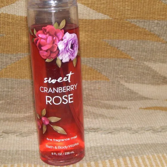 Bath & Body Works Sweet Cranberry Rose Fine Fragrance Mist - Partially Used - Picture 3 of 3